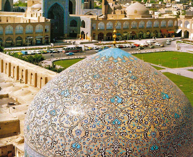 نمای گنبد مسجد