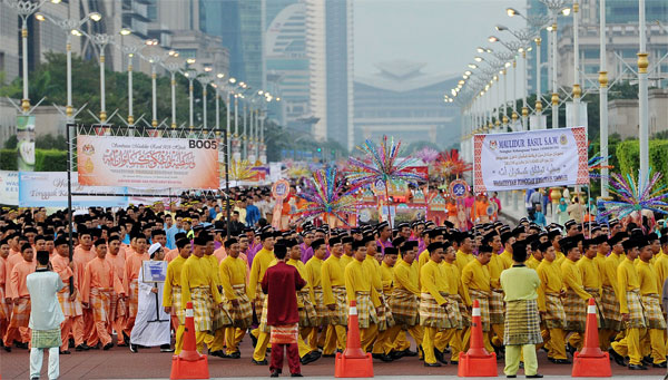 جشن میلاد پیامبر در مالزی