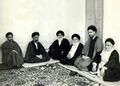 From right, al-Sayyid Ja'far al-Khoei, al-Sayyid Musa al-Sadr, Sayyid 'Abd Allah Shirazi, Ayatollah al-Khoei, Sayyid Nasr Allah Mustanbit, Sayyid Murtada Hikami.