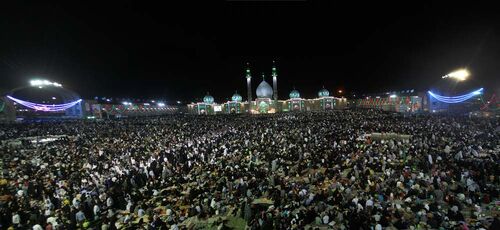 مسجد جمکران جہاں پندرہ شعبان کو لاکھوں کا اجتماع ہوتا ہے