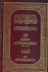 Riyadh Al-Masail Fi Bayan Al-Ahkam Bi Al-Dalail (buku) - Wikishia