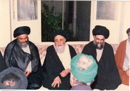 Sayyid Muhammad Shirazi and Sayyid Sadiq Rawhani's meeting with Ayatollah Mar'ashi