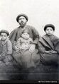 Ayatollah Al-Khoei in Najaf with his three children